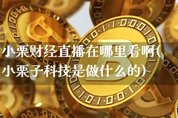 小栗财经直播在哪里看啊(小栗子科技是做什么的)_https://www.dcjwmf.com_上期能源_第1张