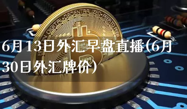6月13日外汇早盘直播(6月30日外汇牌价)_https://www.dcjwmf.com_上期所_第1张