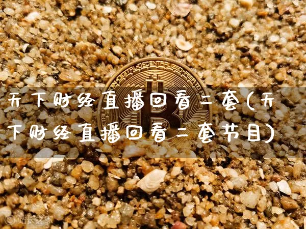 天下财经直播回看二套(天下财经直播回看二套节目)_https://www.dcjwmf.com_郑商所_第1张