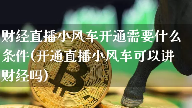 财经直播小风车开通需要什么条件(开通直播小风车可以讲财经吗)_https://www.dcjwmf.com_中金所_第1张