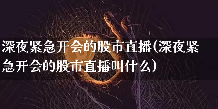深夜紧急开会的股市直播(深夜紧急开会的股市直播叫什么)_https://www.dcjwmf.com_中金所_第1张