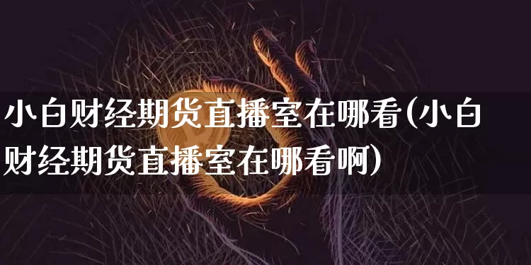 小白财经期货直播室在哪看(小白财经期货直播室在哪看啊)_https://www.dcjwmf.com_郑商所_第1张