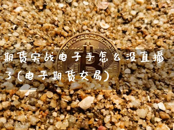 期货实战电子手怎么没直播了(电子期货交易)_https://www.dcjwmf.com_中金所_第1张