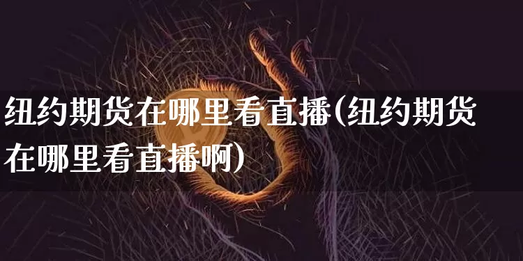 纽约期货在哪里看直播(纽约期货在哪里看直播啊)_https://www.dcjwmf.com_大商所_第1张